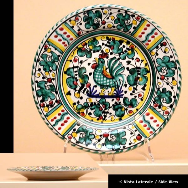 GV610 22 - Dessert or fruit plate, diameter cm.22